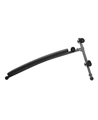 Hongge Folding Curved Decline Sit Up Bench with 5 Height Settings and 500 lbs Capacity for Ab Workouts