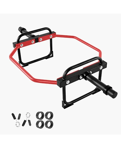 Hongge Detachable Trap Hex Bar 2 in with Knurled Neutral Grips and 500 lbs Capacity for Deadlifts and Shrugs