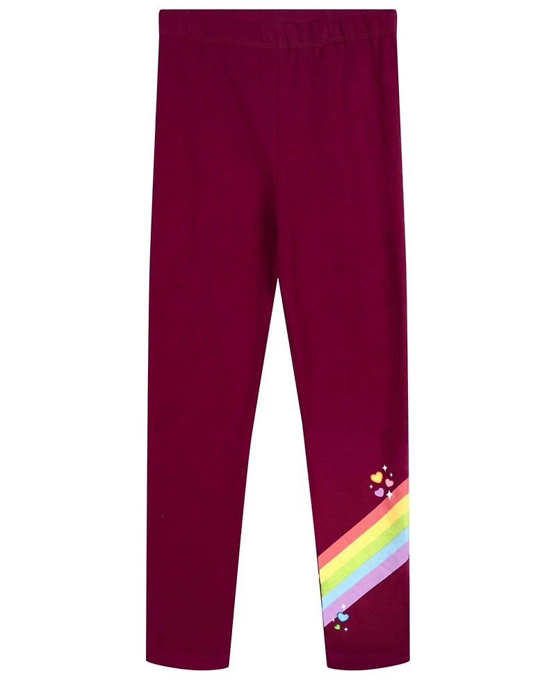 Care Bears Toddler Girls' 2T-5T Long-Sleeve Hooded Hoodie and Leggings, 2-Piece Set