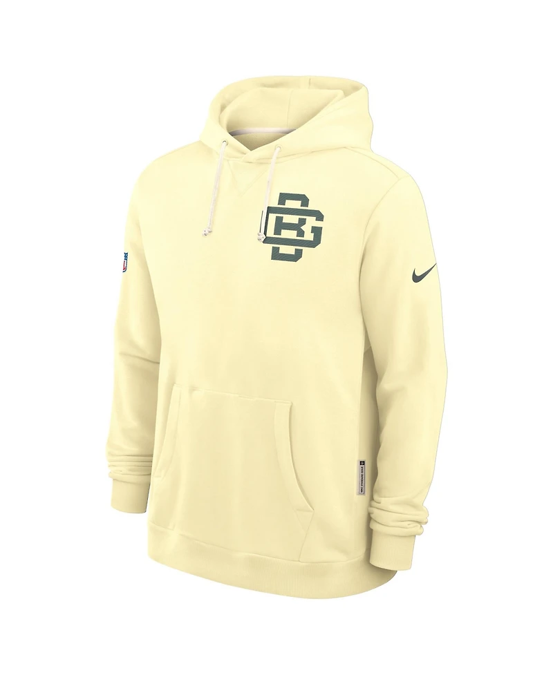 Nike Men's Yellow Green Bay Packers 2026 Rivalries Collection Sideline Pullover Hoodie