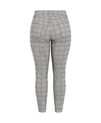 City Chic Women's Plus Bengaline Check Pant