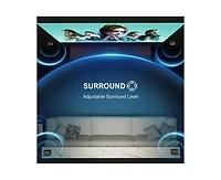 Ultimea 7.1ch Soundbar with Wireless Subwoofer, Surround Sound System for Tv, App Control, 410W Peak Power, 4 Wired Surround Speakers, Poseidon D70