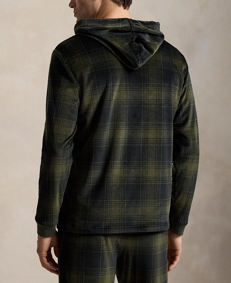 Polo Ralph Lauren Men's Velour Long-Sleeve Hooded Pajama Hoodie