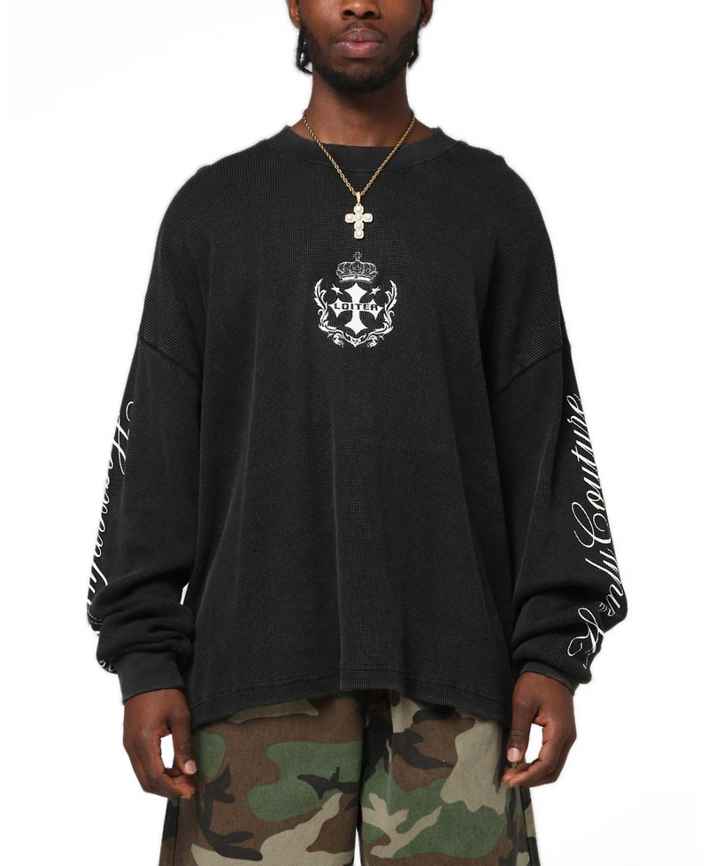 Loiter Men's Purity Oversized Long-Sleeve Graphic T-Shirt