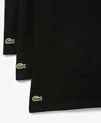 Lacoste Men's 3-Pack Regular Fit Crewneck Undershirts