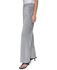 Dkny Women's Wide-Leg Velvet Pull-On Pants