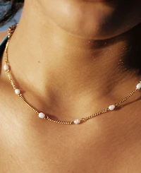Atolea Dainty Gold Pearl Choker