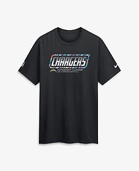 Nike Men's Black Los Angeles Chargers 2026 Nfl Cruical Catch Sideline Dri-Fit T-Shirt