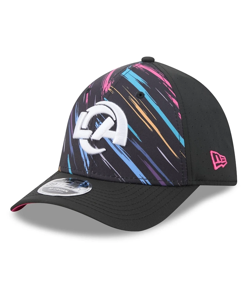 New Era Men's Black Los Angeles Rams 2026 Nfl Cruical Catch 39THIRTY M-Crown Stretch Hat