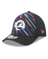 New Era Men's Black Los Angeles Rams 2026 Nfl Cruical Catch 39THIRTY M-Crown Stretch Hat