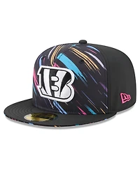 New Era Men's Black Cincinnati Bengals 2026 Nfl Cruical Catch 59FIFTY Fitted Hat