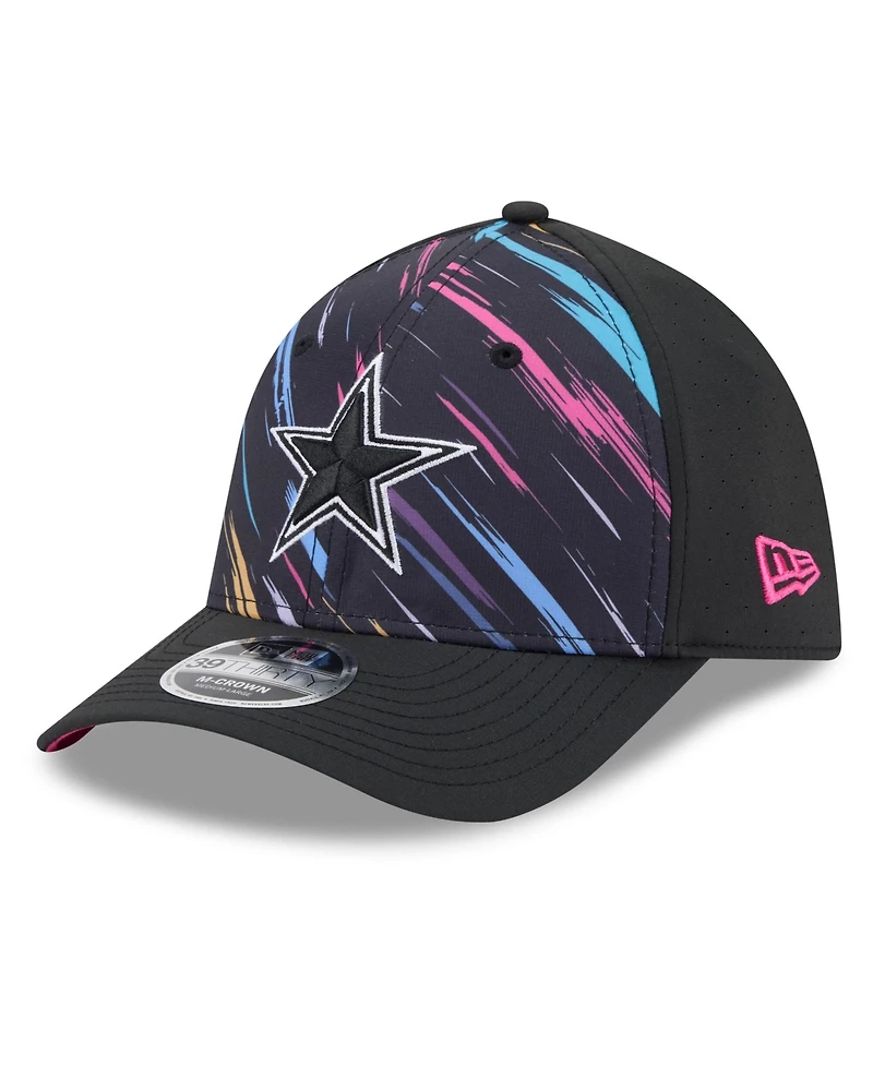 New Era Men's Black Dallas Cowboys 2026 Nfl Cruical Catch 39THIRTY M-Crown Stretch Hat
