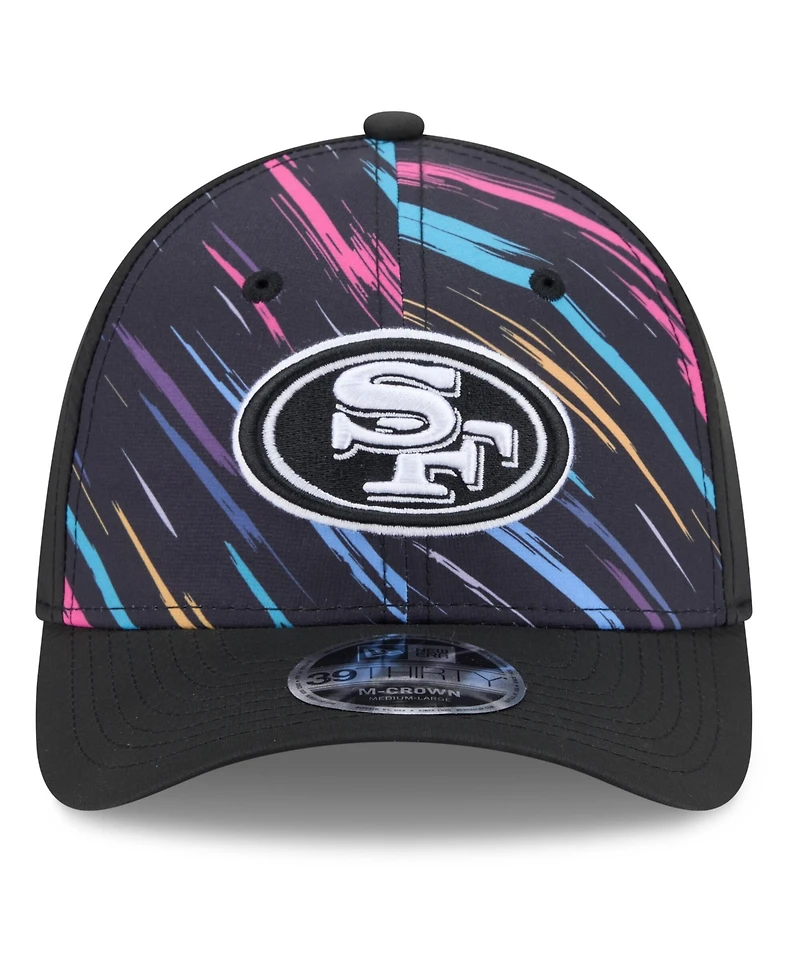 New Era Men's Black San Francisco 49ers 2026 Nfl Cruical Catch 39THIRTY M-Crown Stretch Hat