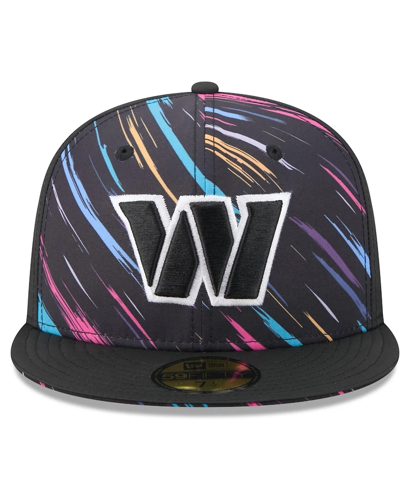 New Era Men's Black Washington Commanders 2026 Nfl Cruical Catch 59FIFTY Fitted Hat