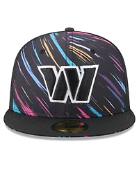 New Era Men's Black Washington Commanders 2026 Nfl Cruical Catch 59FIFTY Fitted Hat