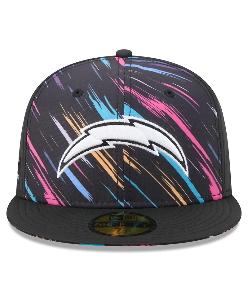 New Era Men's Black Los Angeles Chargers 2026 Nfl Cruical Catch 59FIFTY Fitted Hat