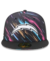 New Era Men's Black Los Angeles Chargers 2026 Nfl Cruical Catch 59FIFTY Fitted Hat