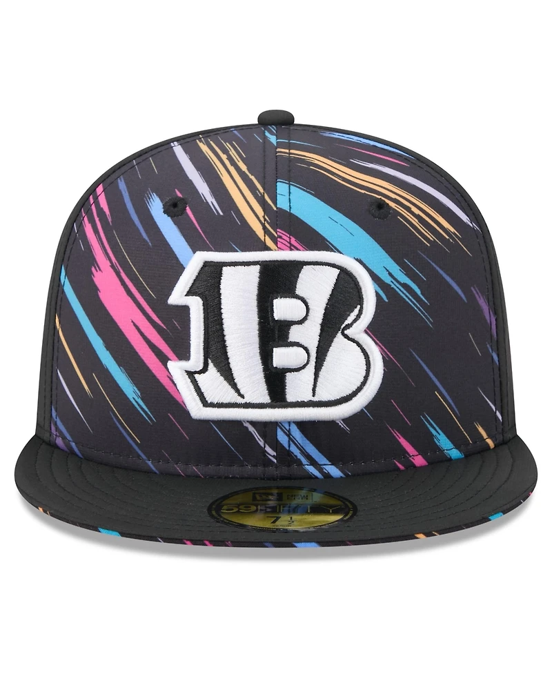 New Era Men's Black Cincinnati Bengals 2026 Nfl Cruical Catch 59FIFTY Fitted Hat