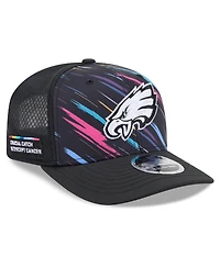 New Era Men's Black Philadelphia Eagles 2026 Nfl Cruical Catch 9SEVENTY Adjustable Trucker Hat