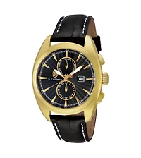 Invicta S.Coifman SC0088 Men's Chronograph Dial Leather Strap Watch