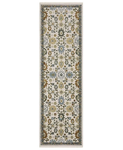 Oriental Weavers Keira KEI02 2'3"x7'6" Runner Area Rug