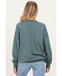 Pinkblush Maternity Oversized Fleece Crewneck Sweatshirt