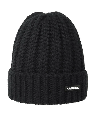 Kangol Ribbed Knit Chunky Label Beanie