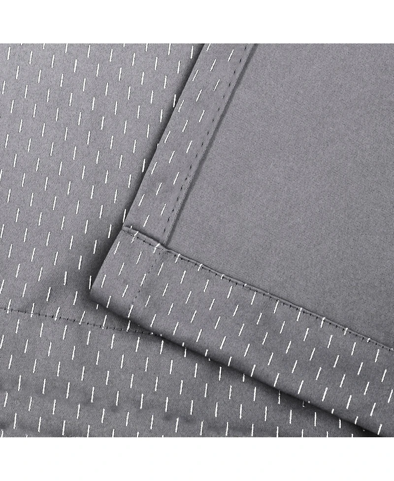 Superior Shimmer Textured Blackout Curtain, Set of 2, 52" x 63"
