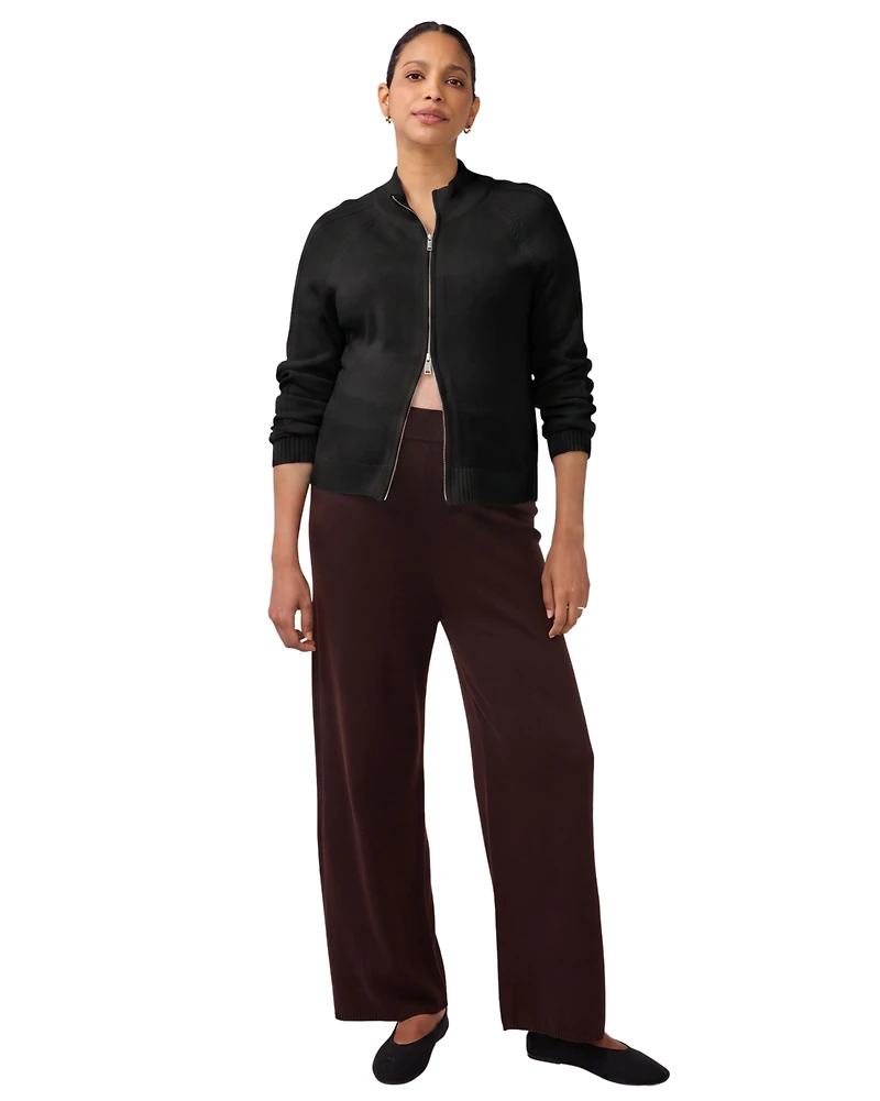 Ingrid + Isabel Women's Funnel Neck Raglan Knit Cardigan