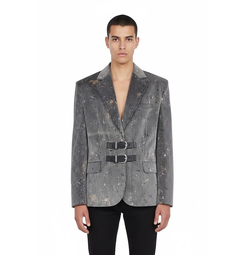 Pcfg Men's Cotton Velvet Tailored Blazer