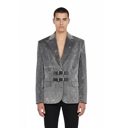 Pcfg Men's Cotton Velvet Tailored Blazer