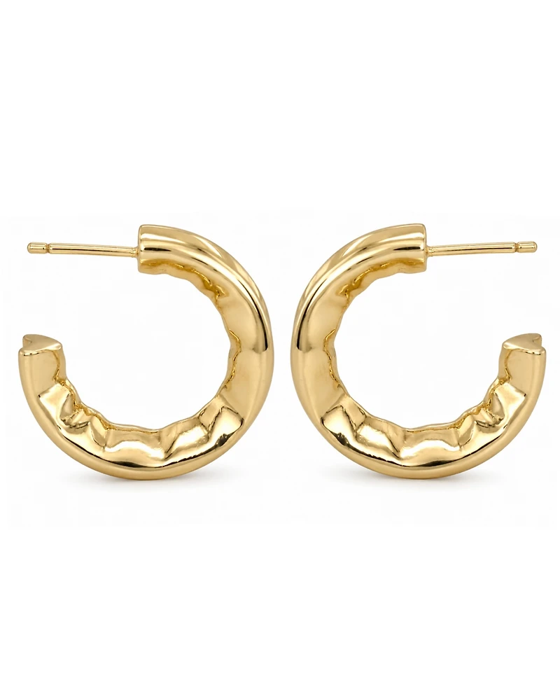 And Now This Edge Gleaming C-Hoop Earrings