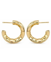 And Now This Edge Gleaming C-Hoop Earrings