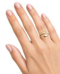 And Now This Cubic Zirconia Bypass Ring