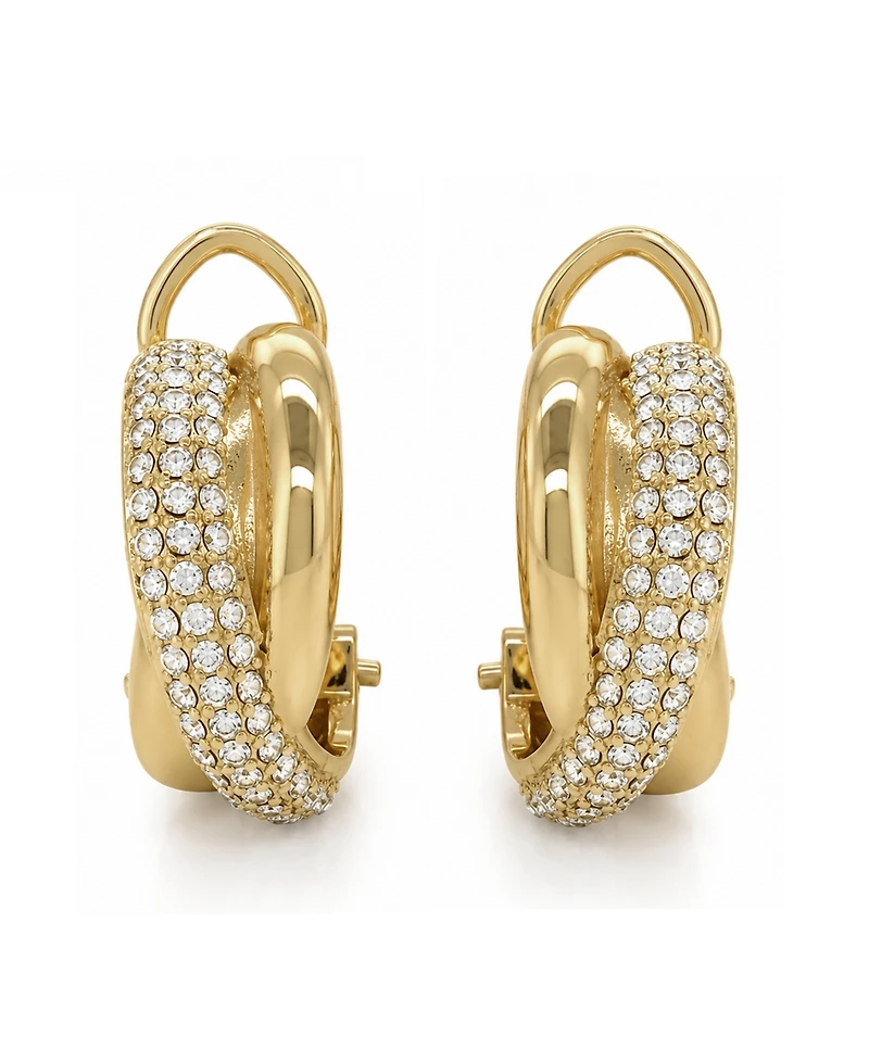 And Now This Clear Crystal Omega Hoop Earring