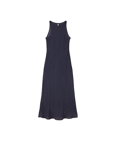 Mango Women's Gathered Details Textured A-Line Midi Dress