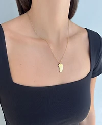 Adornia Tarnish Resistant Gold Set of 2 Heart Puzzle Necklace