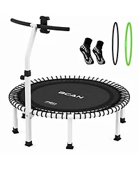 Bcan BT4 Soft Land Pro Adult Bungee Rebounder trampoline with Handle 40 Inch