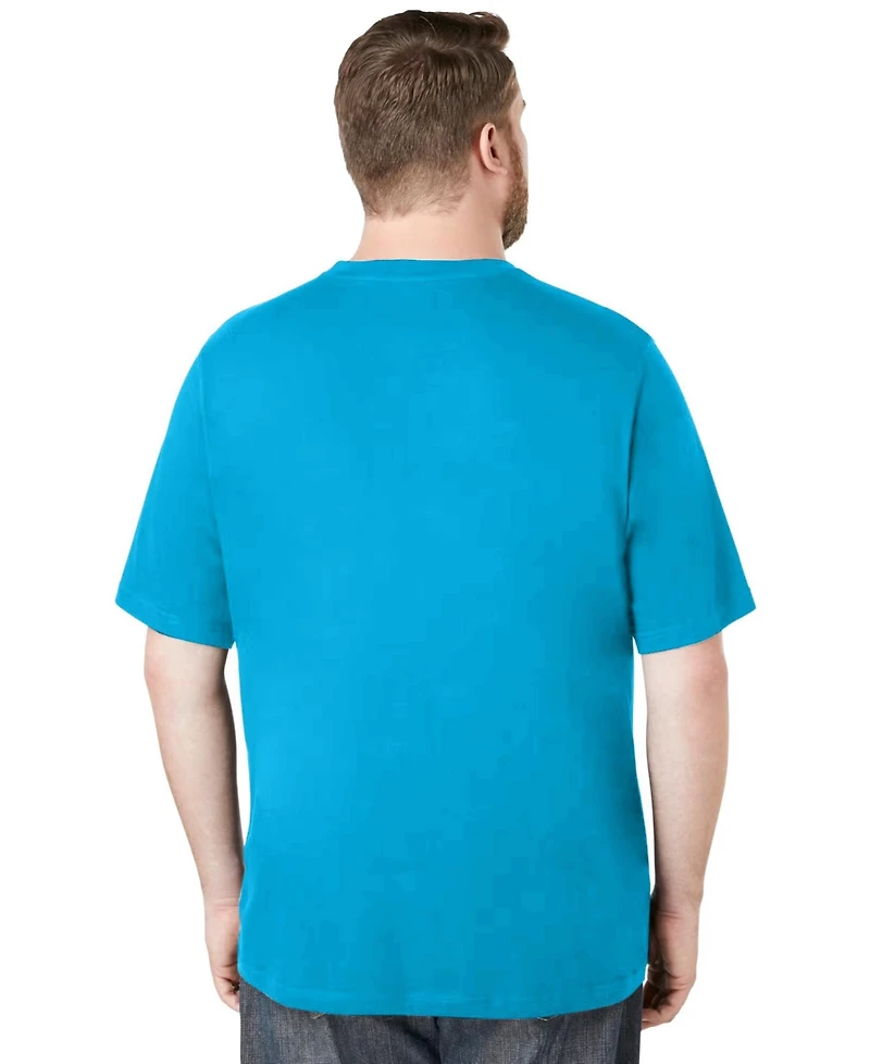 KingSize Men's Big & Tall Shrink-Less Lightweight Pocket Crewneck T-Shirt