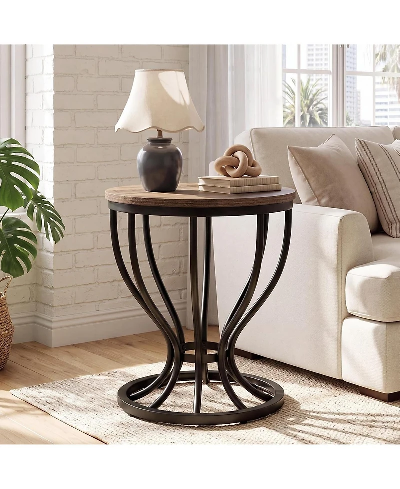 Tribesigns End Side Table for Living Room, Narrow Couch Arm Side Table