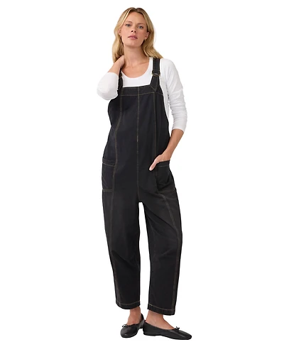 Ingrid + Isabel Maternity Ankle Tapered Leg Denim Overall