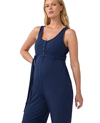 Ingrid + Isabel Women's Sleeveless Wide Leg Knit Jumpsuit