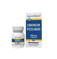 Superior Source Chromium Picolinate 500 mcg, 60 Instant Dissolve Tablets