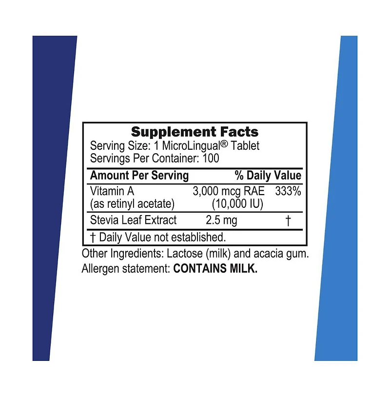 Superior Source Vitamin A 10,000 Iu 100 MicroLingual Tablets
