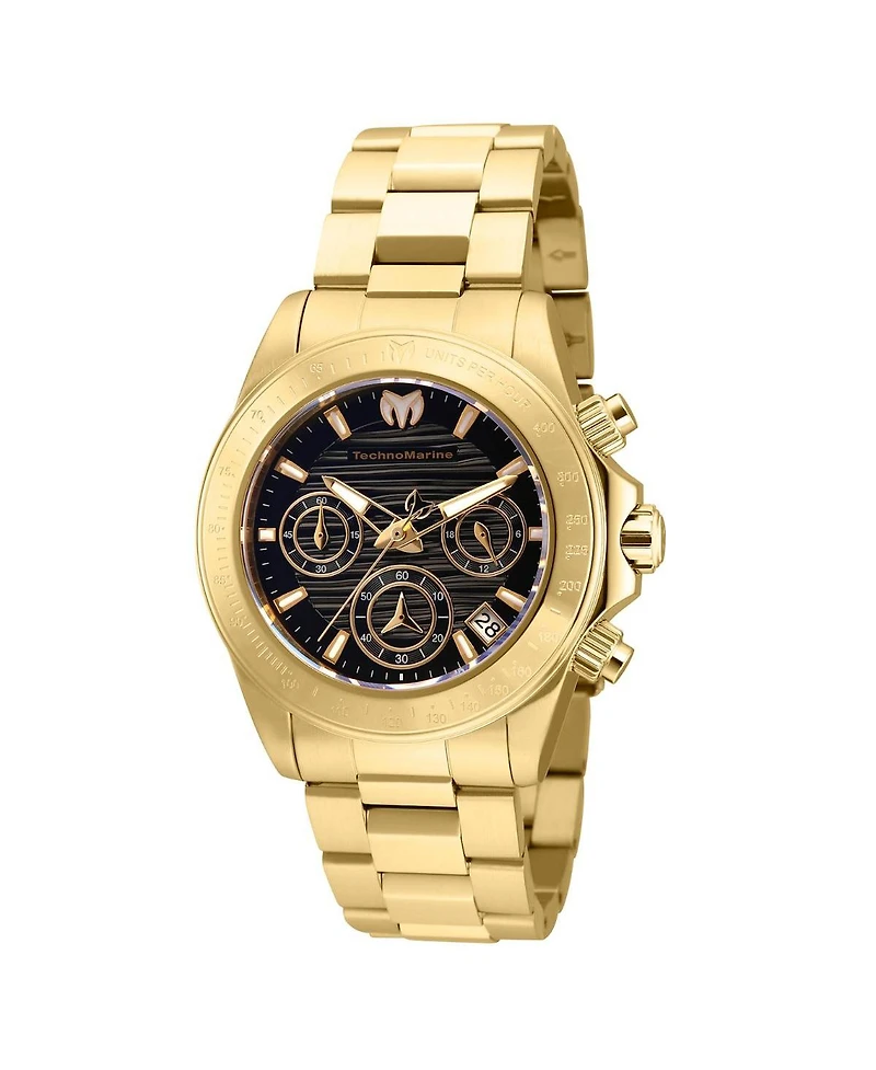 TechnoMarine Women's Quartz Manta Gold-Tone Stainless Steel Watch, 38mm