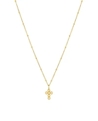 Atolea Pearl Cross Necklace