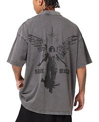 Saint Morta Men's Ethereal Oversized Crewneck Graphic T-Shirt