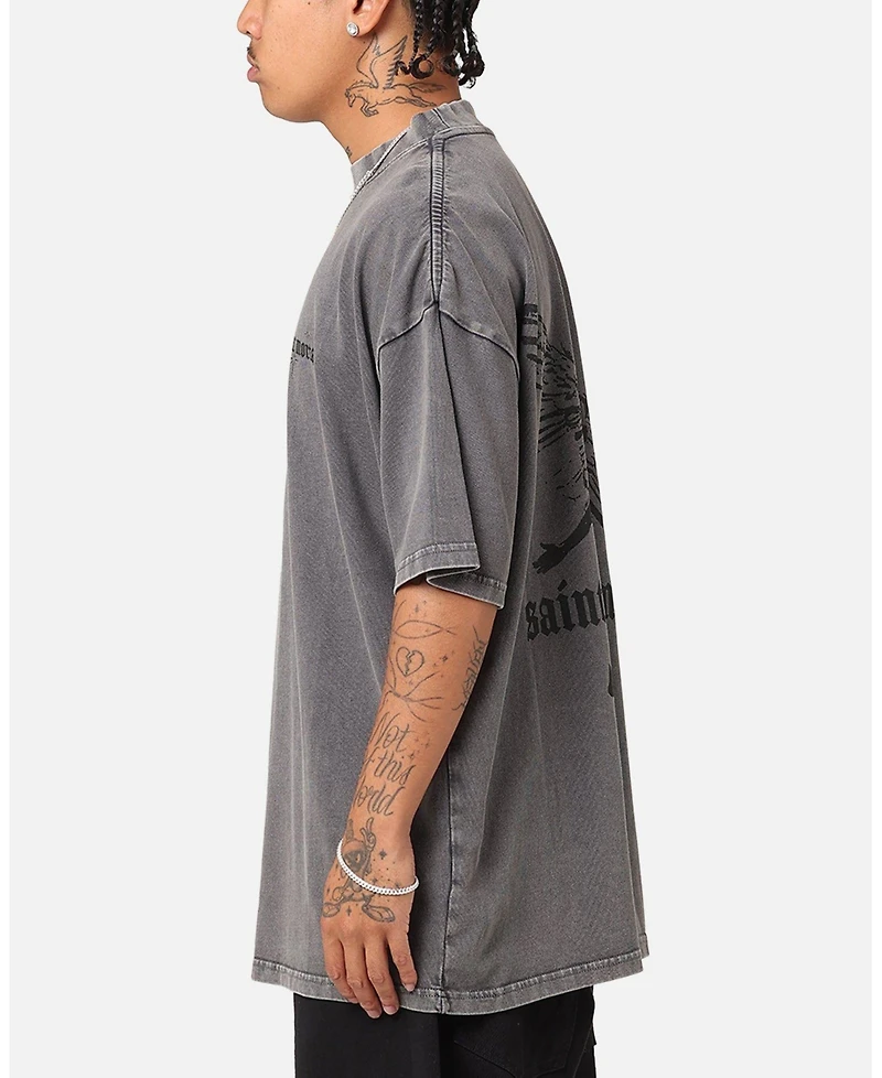 Saint Morta Men's Ethereal Oversized Crewneck Graphic T-Shirt