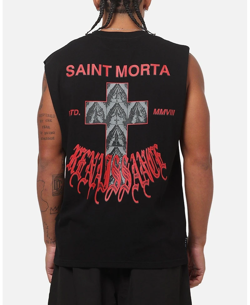 Saint Morta Men's Exodus Oversized Sleeveless Graphic T-Shirt