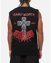 Saint Morta Men's Exodus Oversized Sleeveless Graphic T-Shirt